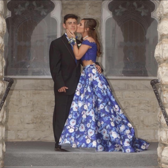 Ellie Wilde 2 Piece Prom Dress 